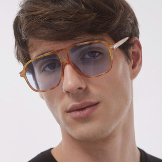 Óculos de Sol Quadrados Femininos para Homens, Óculos de Sol Azuis Oversized Originais, Óculos de Sol Femininos da Moda.