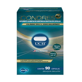 Suplemento Alimentar Condres AH Colágeno Tipo II 90 Cápsulas em Oferta na Shopee