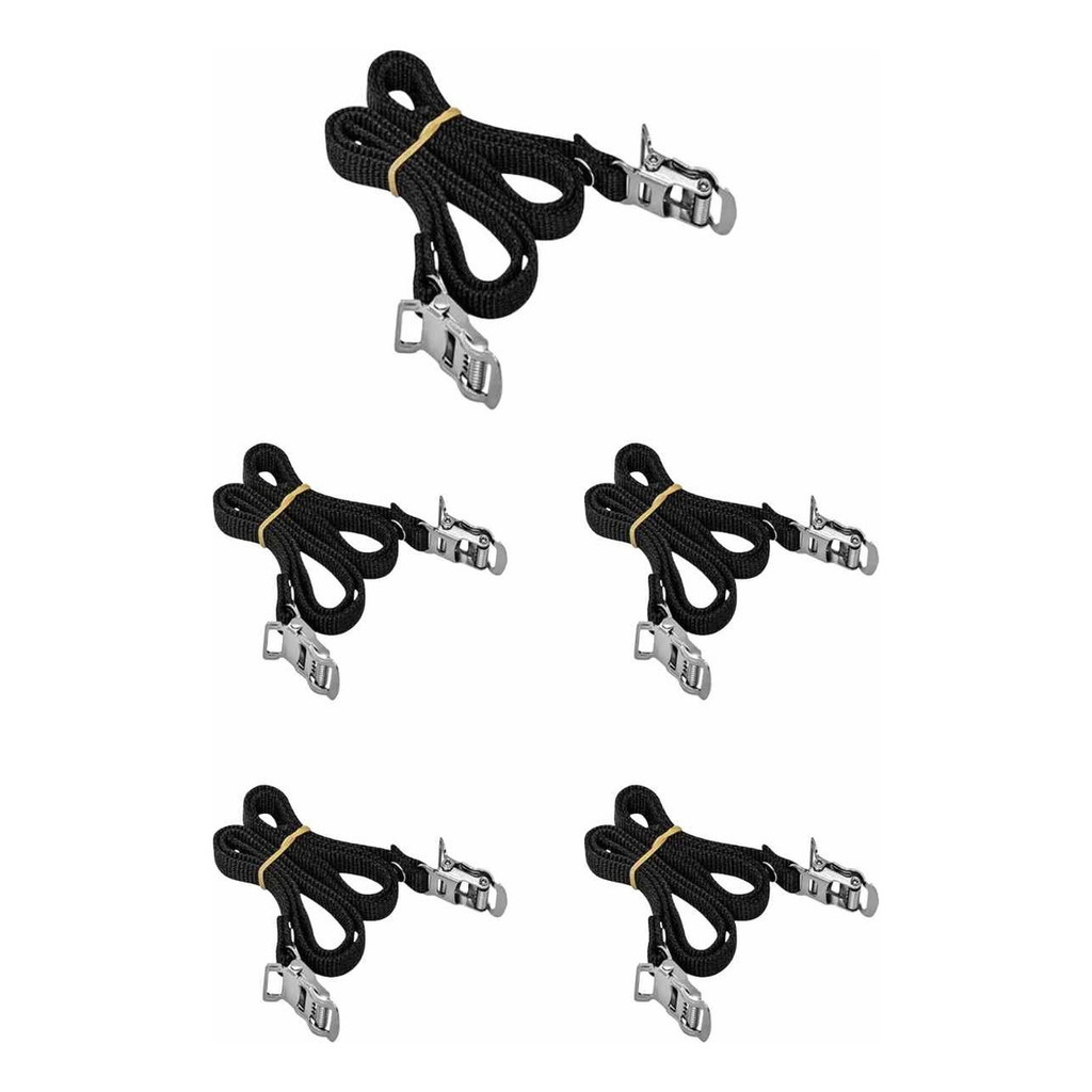 Kit 5 Pares Correia Firma Pé Bike Spining Fixa Bicicleta Spining MTB SPD
