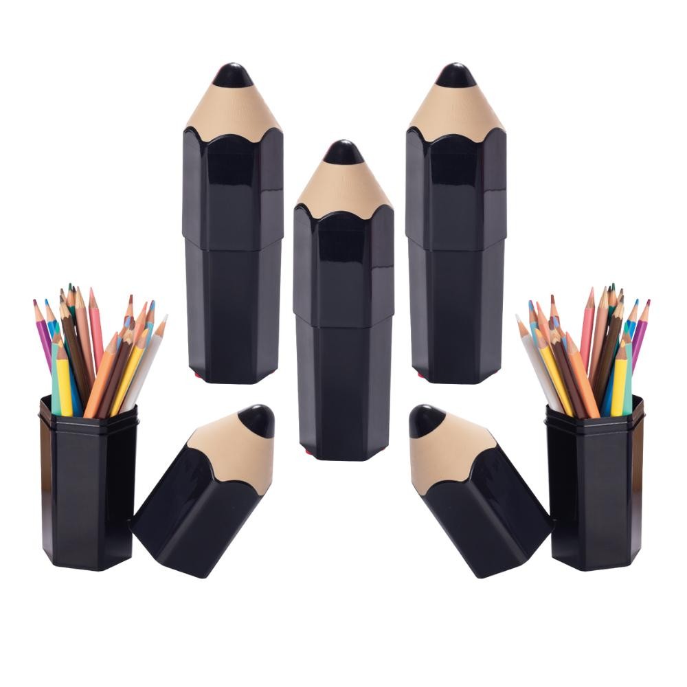 Kit 5 Organizadores Lápis Preto 3D Lúdico Mesa Porta Objetos Porta Treco Presente Lembrancinha Formatura Plasútil em Oferta na Shopee