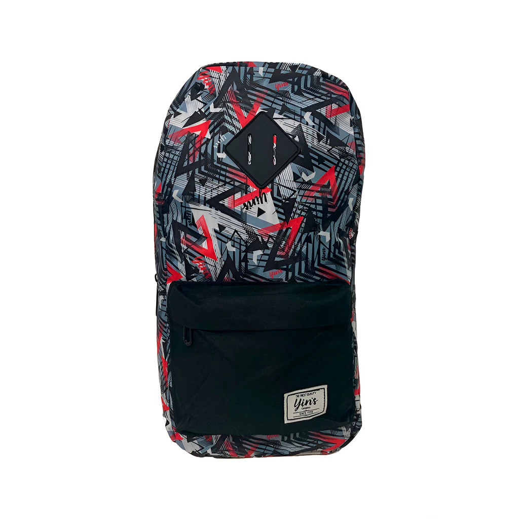 Mochila Transversal Regulável Camuflada Estampada Vermelha