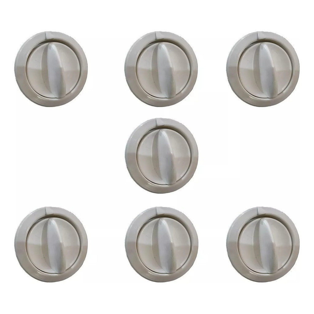 7 Botões Fogão Brastemp Deville Com Aro Branco 6 Bocas Forno Alta Qualidade Envio Rápido Oferta Shopee