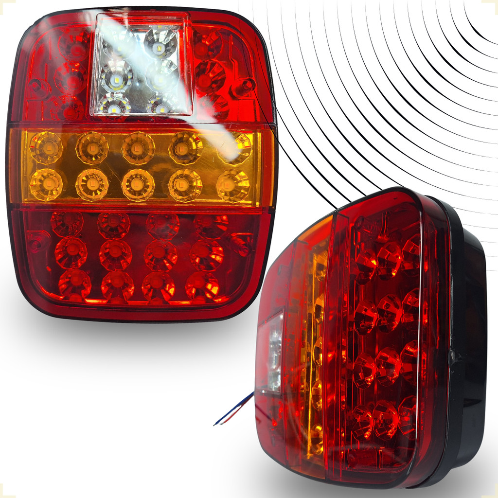 Lanterna Traseira Marmita Led Caminhão Ford Cargo Worker Scania Volvo Mercedes Volkswagen Universal