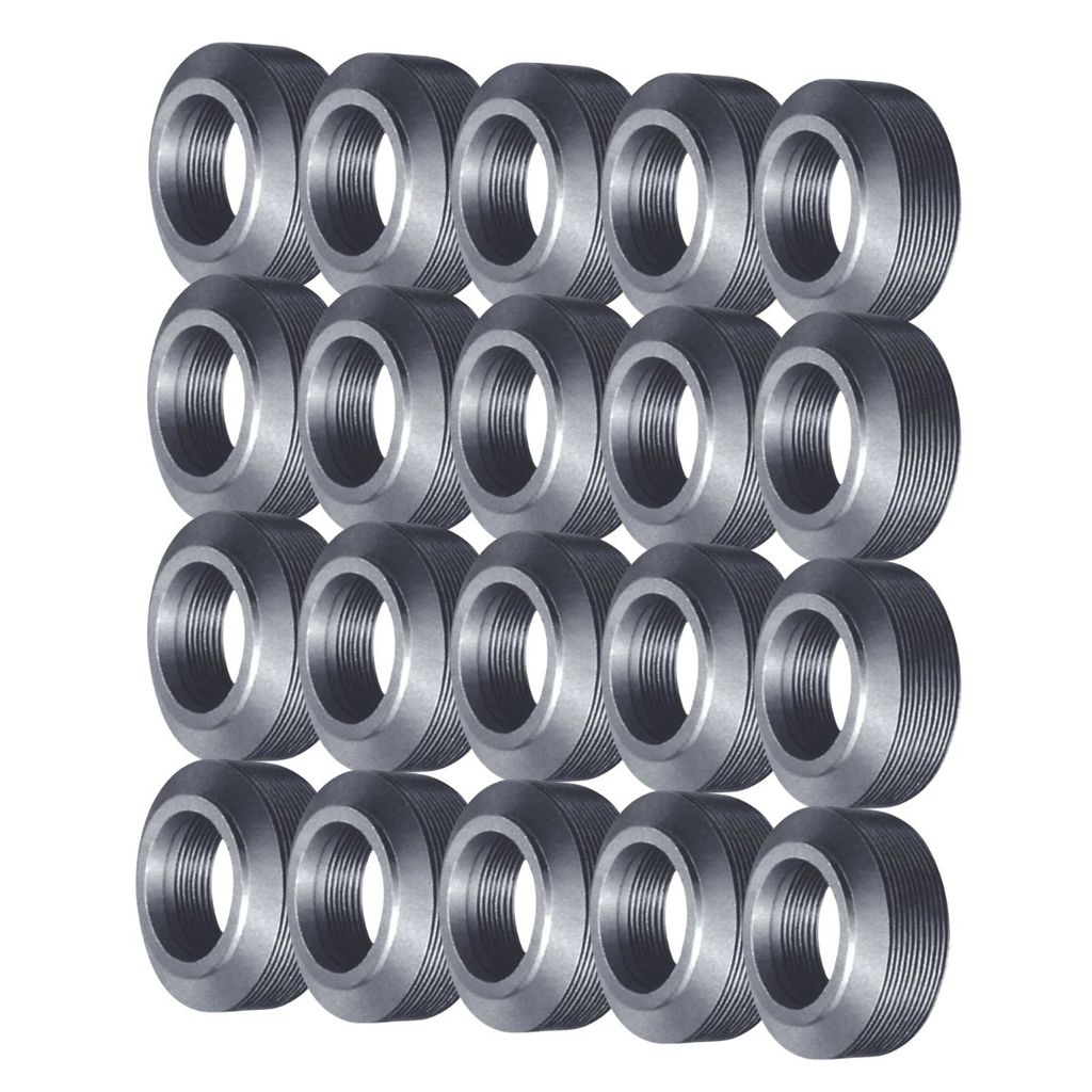 Kit 20 Buchas Eletroduto Redução Alumínio 1Pol X 1/2 Bsp - Wetzel