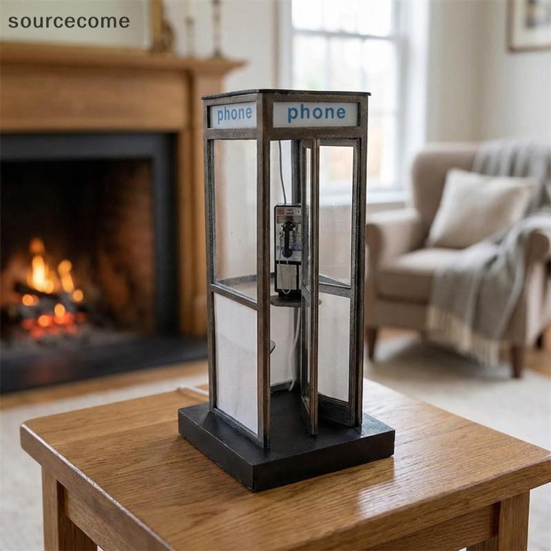 [sourcecome] Candeeiro De Mesa Vintage Para Cabine Telefônica Com Luz Noturna LED Quente Boutique