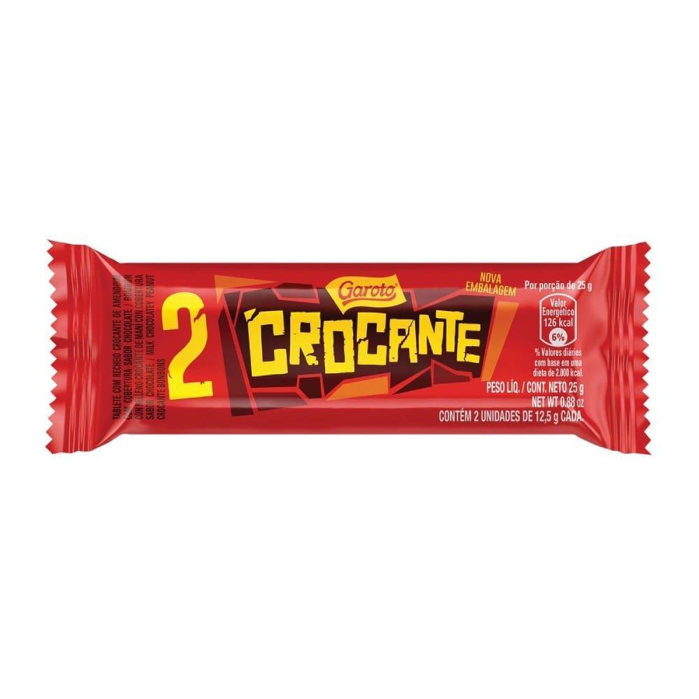 Chocolate Garoto Crocante 25g - Embalagem com 30 Unidades