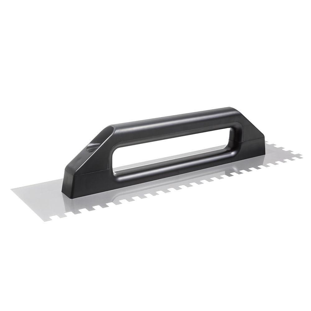 Desempenadeira Aço Dentada Cortag, 48x12cm, Dentes 10x10mm, Cabo Plástico