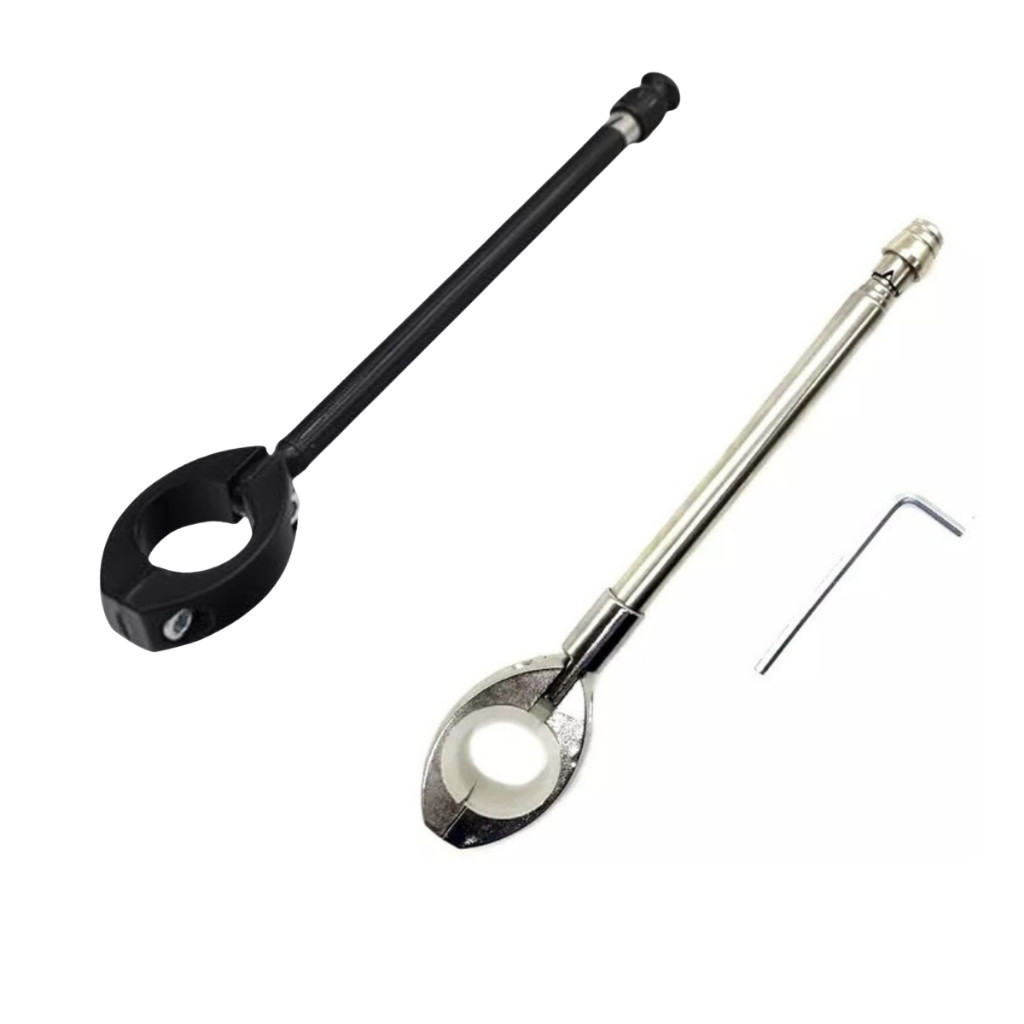 Antena Corta Pipa Moto Retrátil Anti Cerol Aço Inox Guidão Retrov
