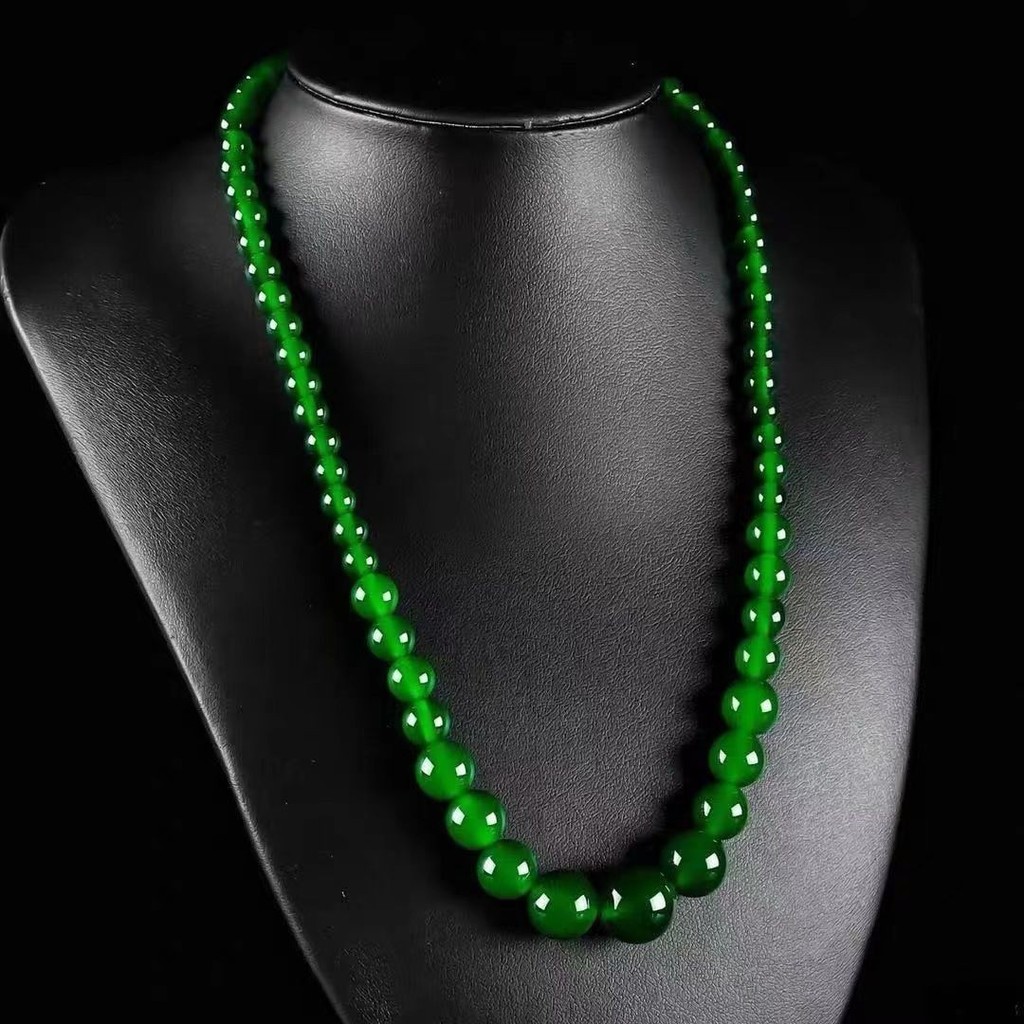 Xinjiang Natural Hetian jade Jasper colar contas de espinafre jade pendurado corrente masculino feminino mãe genuíno jad