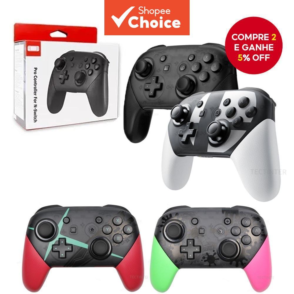 Controlador Bluetooth Sem Fio Para Switch Gamepad Nintendo Manga De Dedo Jogos
