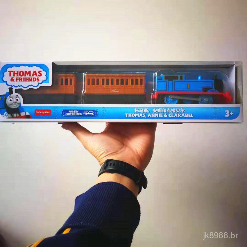 Trem Elétrico Autêntico Thomas the Train Série Master, Modelo de Carruagem Annie e Caberbel