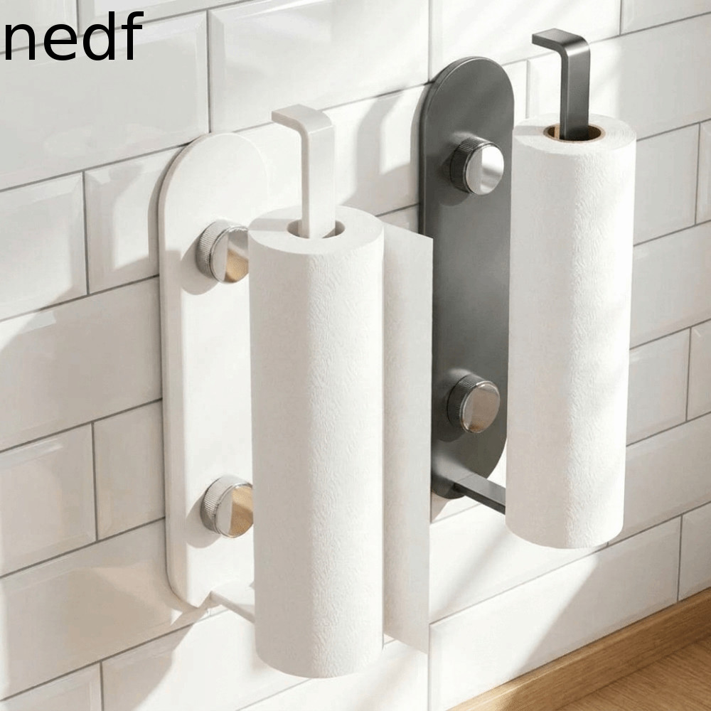 Cabide De Tecido Com Ventosa NEDFS , Rack De Armazenamento De Filme Plástico De Aço Carbono Montado Na Parede , Sem Broc