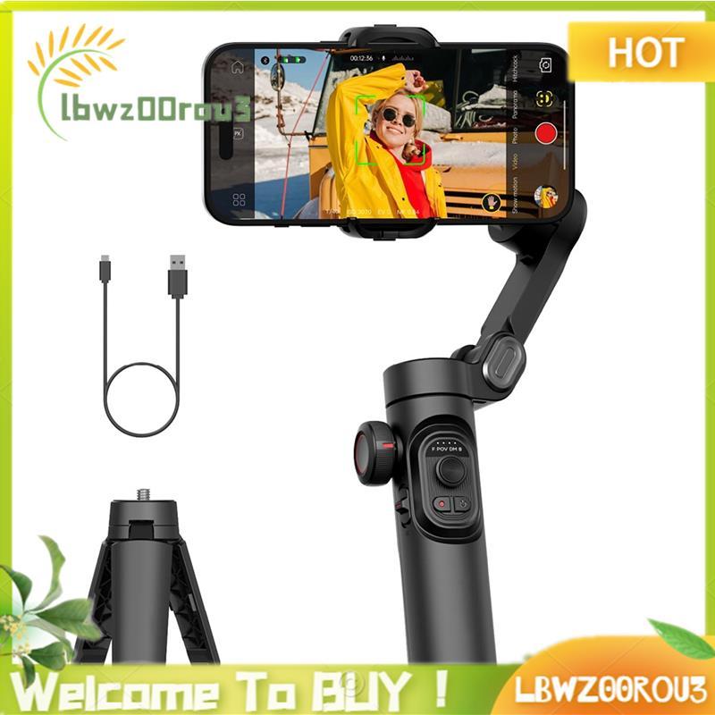 Estabilizador De Smartphone Para Montagem De Transmissão Ao Vivo De Vídeo Curto Lvoovl Selfie Gimbal Portátil Anti-Vibra