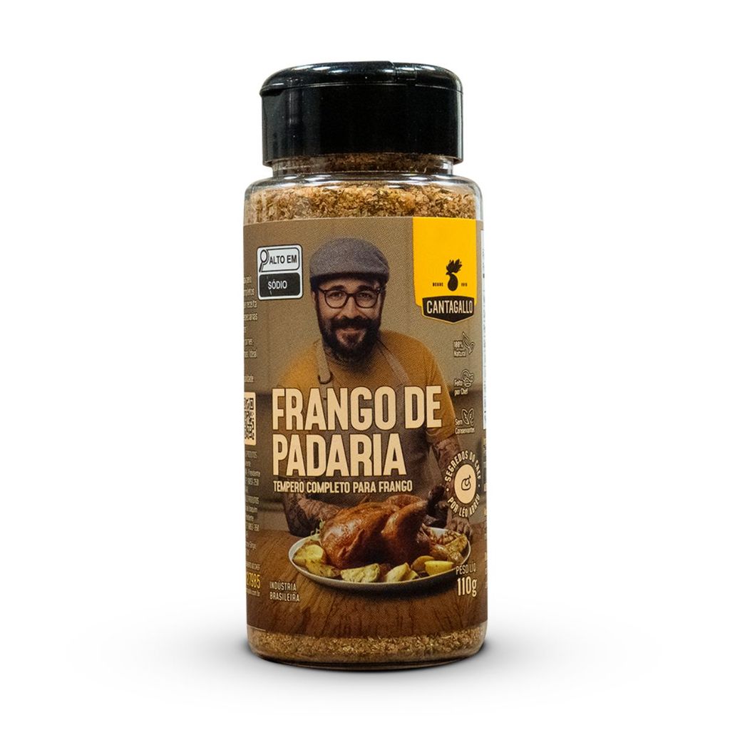 Tempero Completo Para Frango CantaGallo Frango de Padaria 110g - Assado, Forno e Churrasco