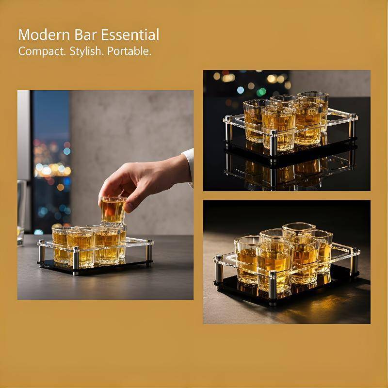 # Novo Suporte De Copo De Vidro Acrílico Ra Com Display Organizador De 6 12 24 Furos Para Armário De Cozinha E Bar Domés