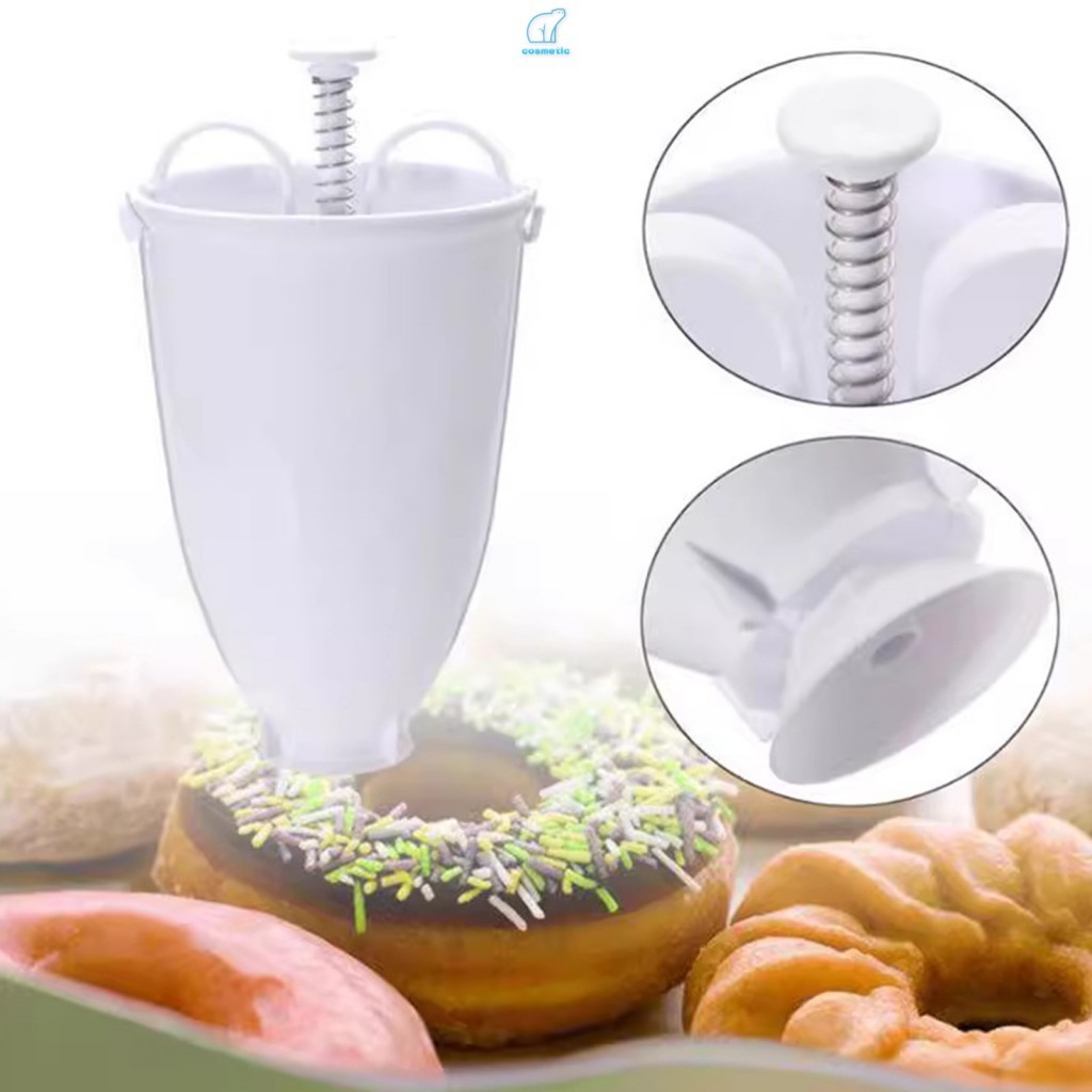 Molde De Silicone Para Fazer Rosquinhas De Qualidade Alimentar , Ferramenta De Cozimento DIY , Espremedor À Prova De Vaz