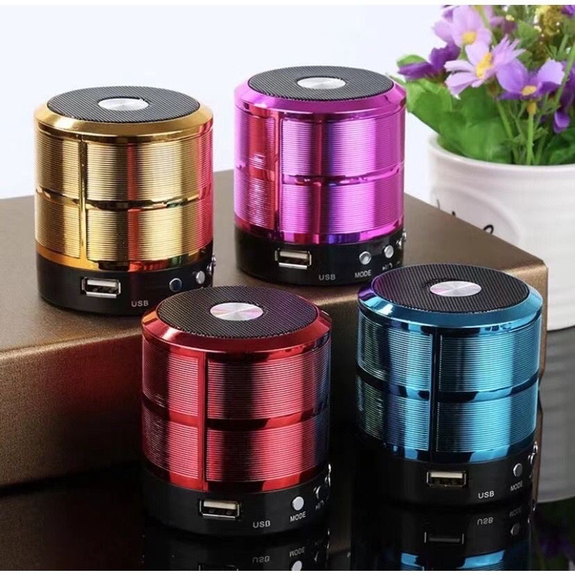 Caixa de Som Bluetooth Portátil Mini 887 com Rádio FM, SD, USB DLKF