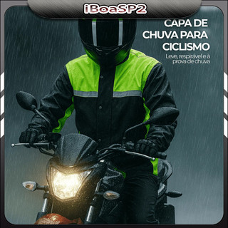 Kit Roupa De Chuva Reforçada Impermeável Para Motoqueiro