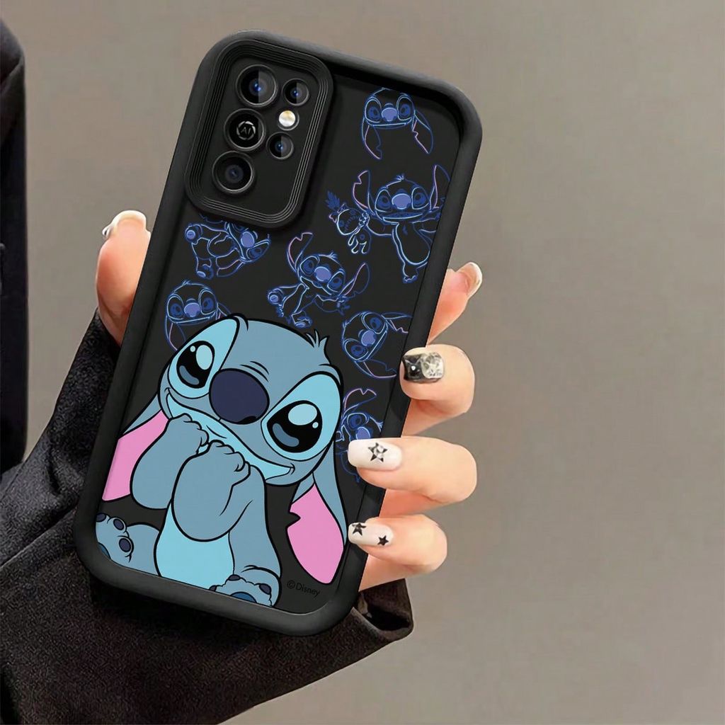Stitch Capinha Capa Para Samsung A05S A15 A07 A13 A55 A35 S24 ULTRA  A23 A54 A17 A26 S23 FE Silicone Anti Queda