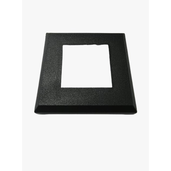 Canopla Quadrada 40x40 Preto Tb Corrimão Guarda Corpo 30 pçs