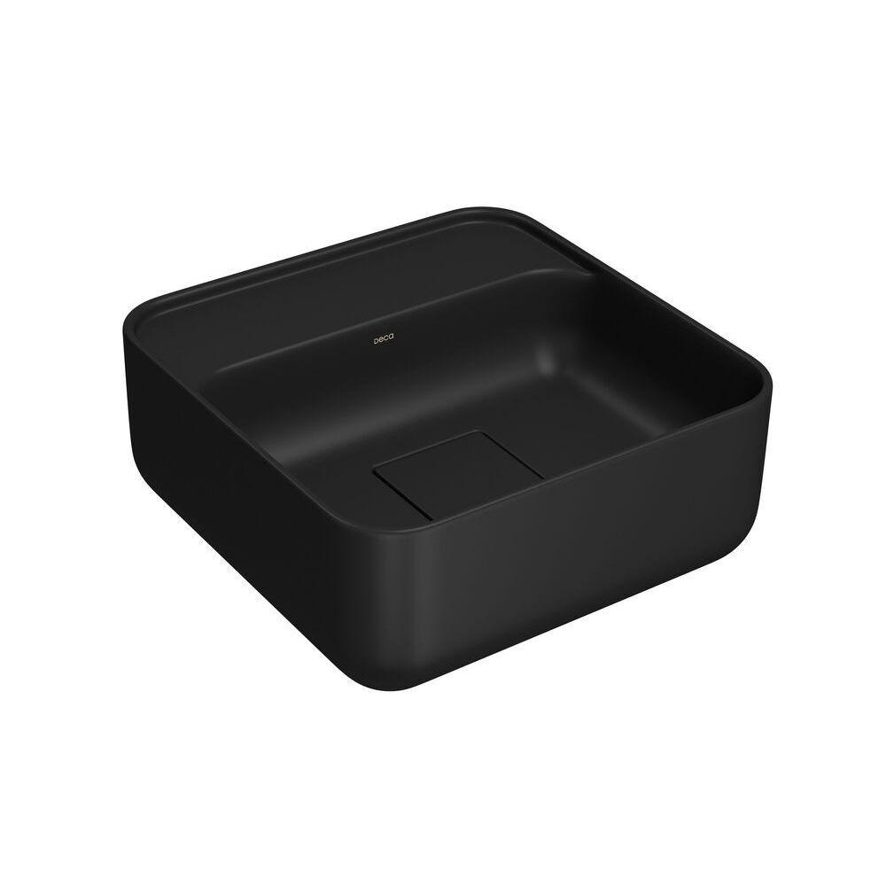 Cuba de Apoio para Banheiro Quadrada com Mesa Slim 30x30 Ébano Fosco L.11030.M.94 Deca