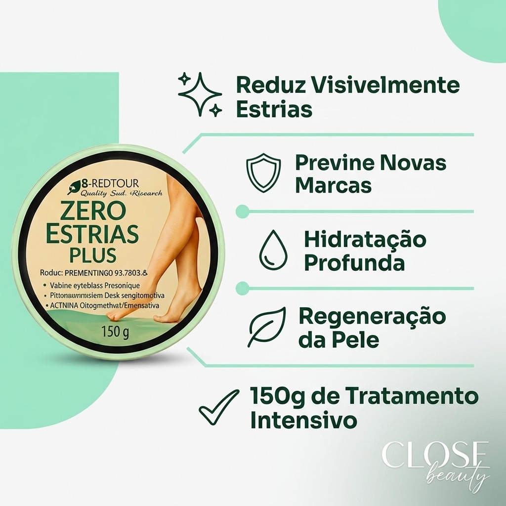 Creme Zero Estrias Plus Removedor Anti Estrias Trata E Previne 150g - RedFour