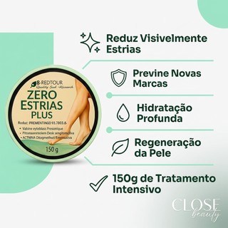 Creme Zero Estrias Plus Removedor Anti Estrias Trata E Previne 150g - RedFour