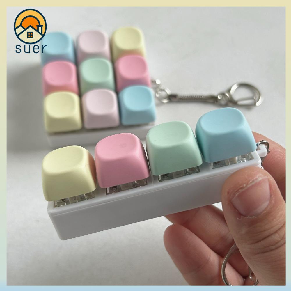 Chaveiro SUEBR Fidget , Botão Chave 4/9 Teclas Teclado De Dedo , Alívio Do Estresse Passar O Tempo Gadget Pitada Brinque