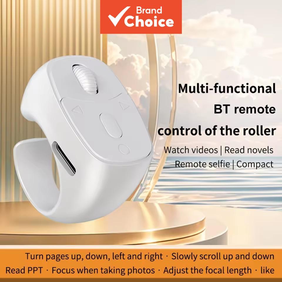 Anel De Navegação De Vídeo Vestível Inteligente Controle Remoto Para Cama Preguiçosa Bluetooth 5.3 Página Sem Fio Turner