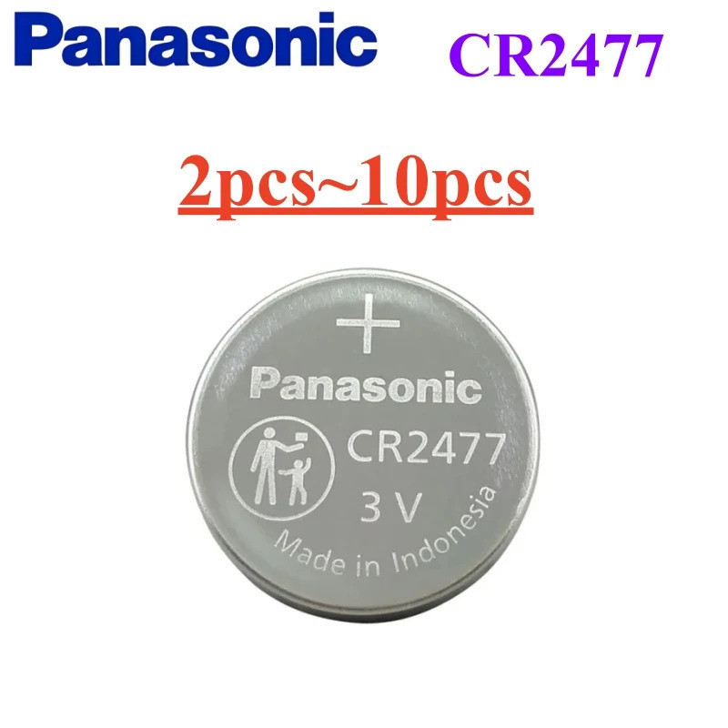 2-10 Pçs Panasonic CR2477 Botão Bateria De Lítio 3V Instrumento Medidor Importado digital monitor Pressão Dos Pneus Toal