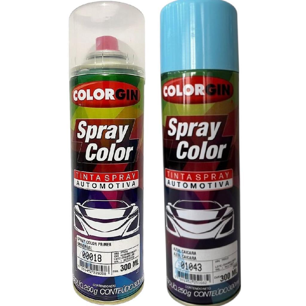 TINTA AUTOMOTIVA COLORGIN AZUL CAIÇARA + PRIMER UNIVERSAL