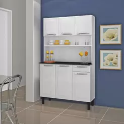 Kit de Cozinha Compacta Rose 105cm em Aço Itatiaia Branco