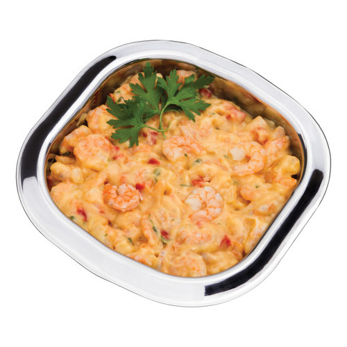 Travessa Inox Quadrada 19x19x4cm Bandeja Tigela Servir Mesa