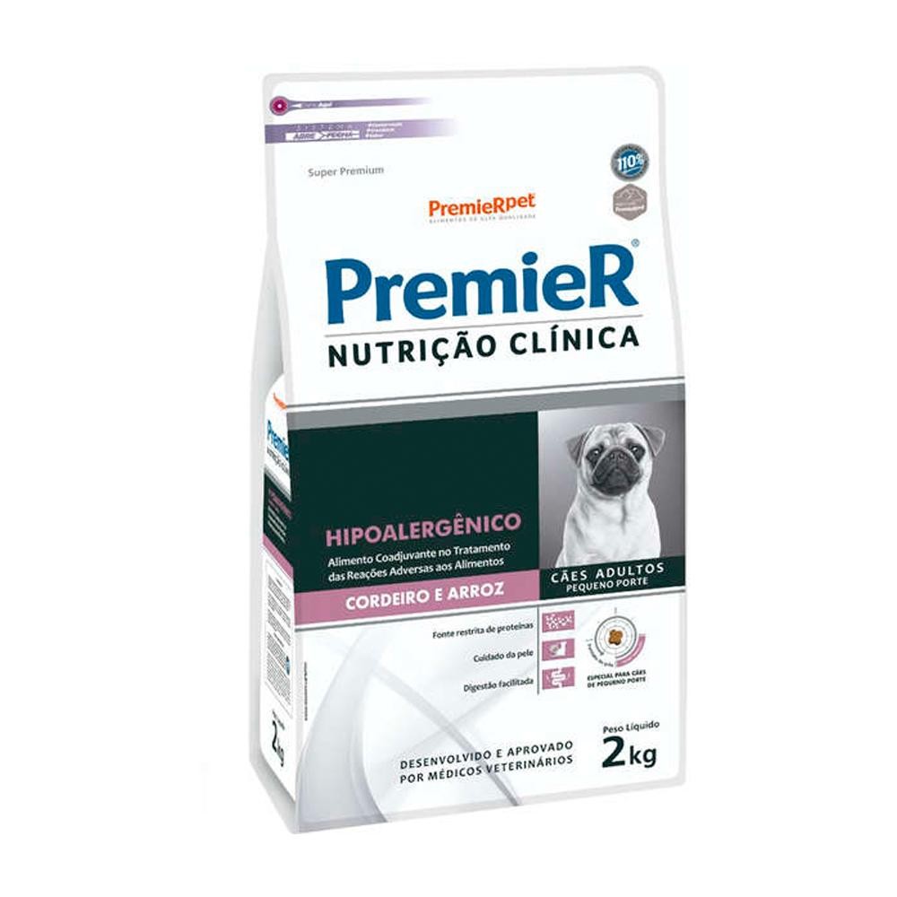 Ração Seca PremieR Nutrição Clínica Hipoalergênico Cordeiro e Arroz para Cães Adultos Porte Pequeno em Oferta na Shopee