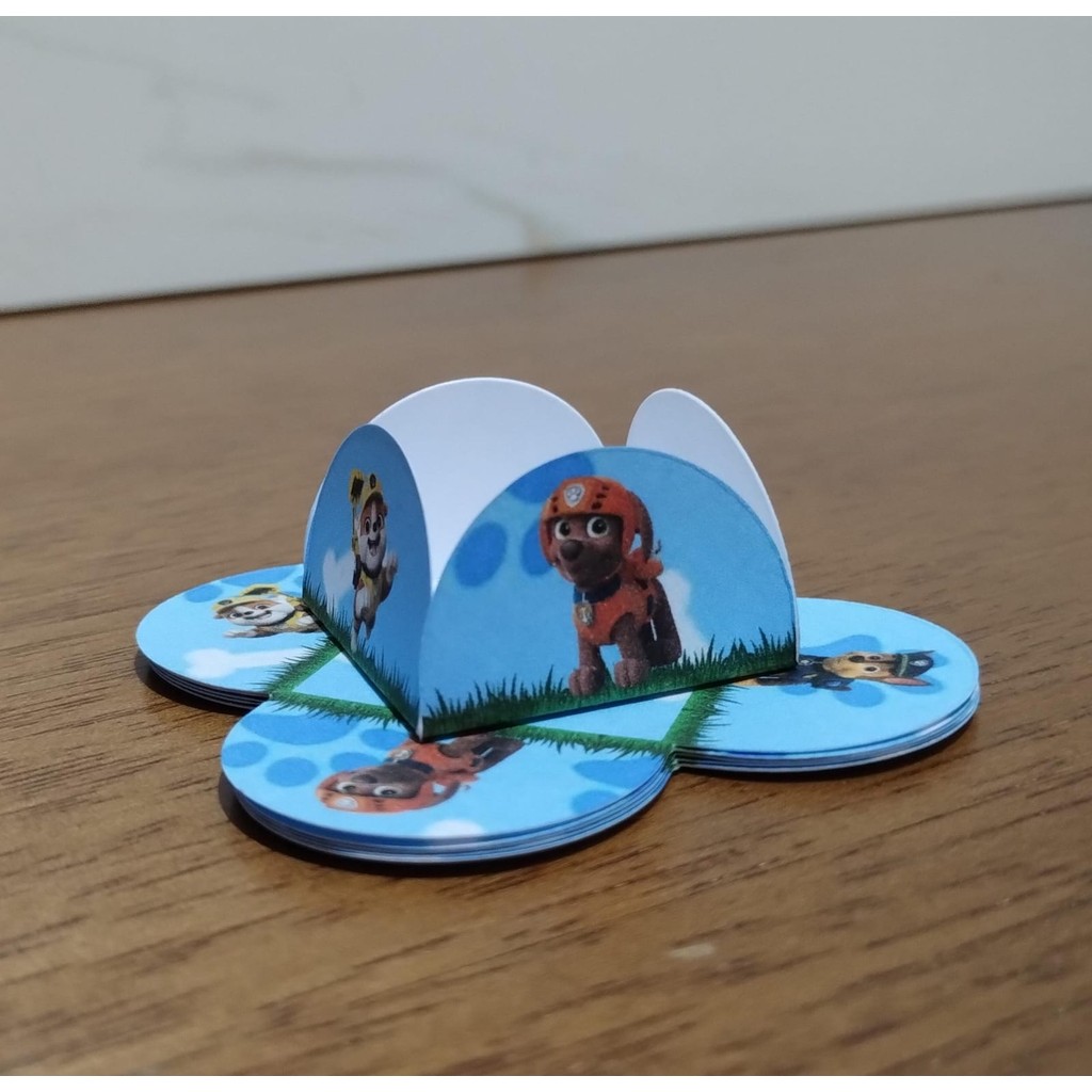 Forminha Personalizada para Docinho PATRULHA CANINA Forminha temática para Brigadeiro Pétala festa aniversário