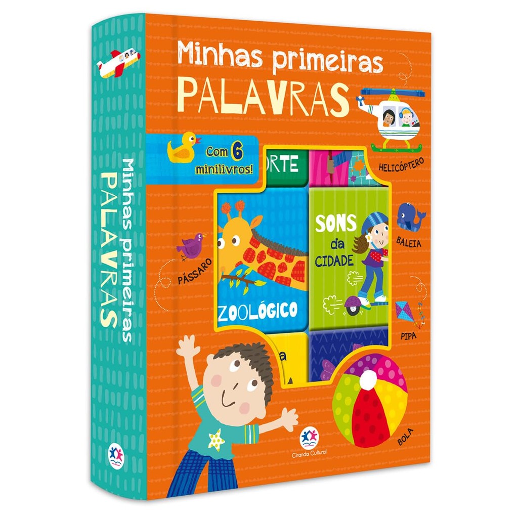 Box com 6 Minilivros | Minhas Primeiras Palavras em Oferta na Shopee