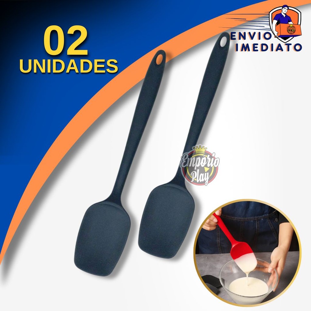 Espátula de Silicone Multiuso Utensilio de Confeitaria Cozinha que Não Arranha Panela