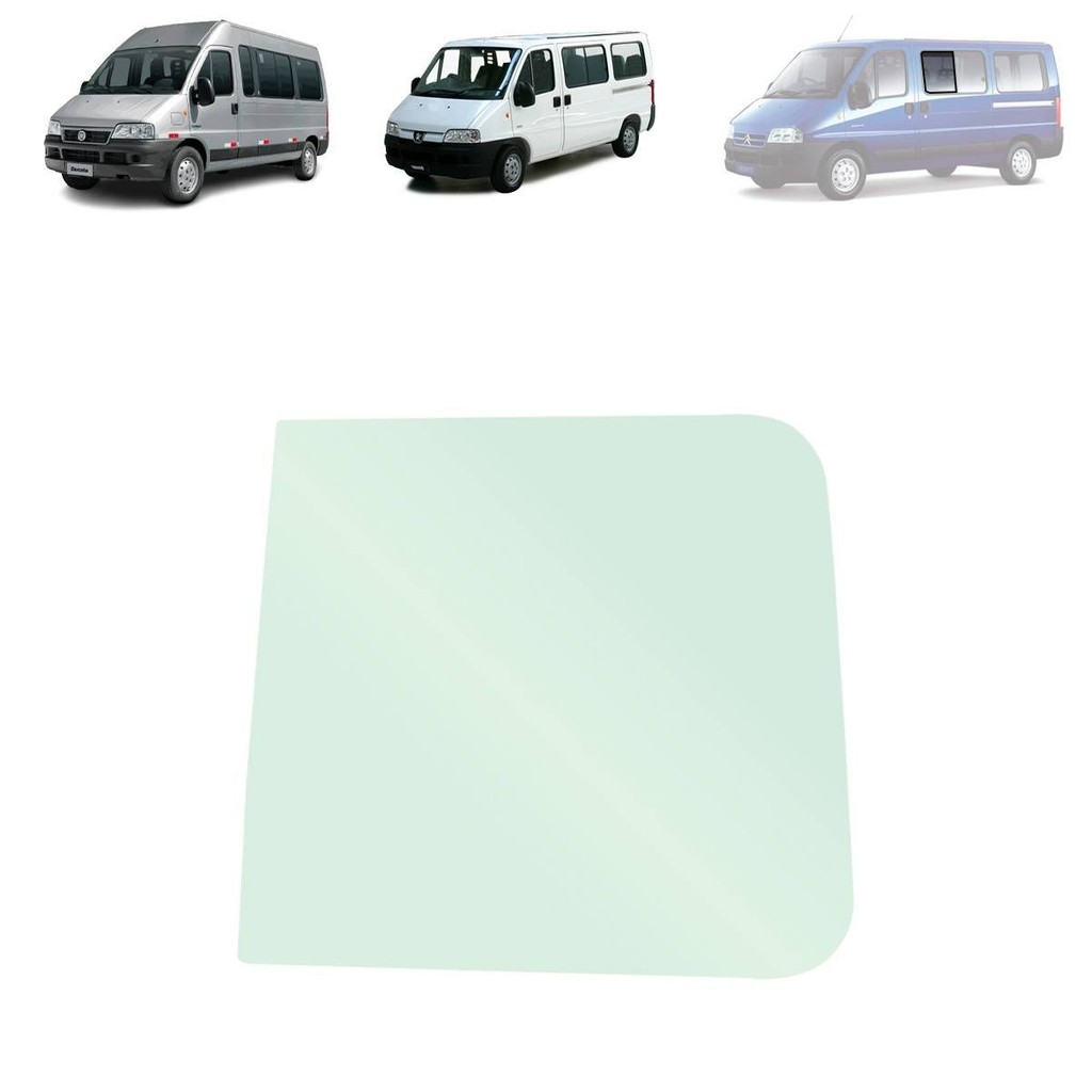 Vidro Lateral Fiat Ducato 1997 a 2017 Peugeot Boxer/Citroen Jumper 1997 a 2017 LE Teto Baixo V3 Móvel C/ Ser