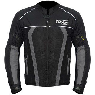 JAQUETA MOTOQUEIRO GP TECH SUMMER 2 COM PROTEÇÕES OMBRO COTOVELO COSTAS em Oferta na Shopee