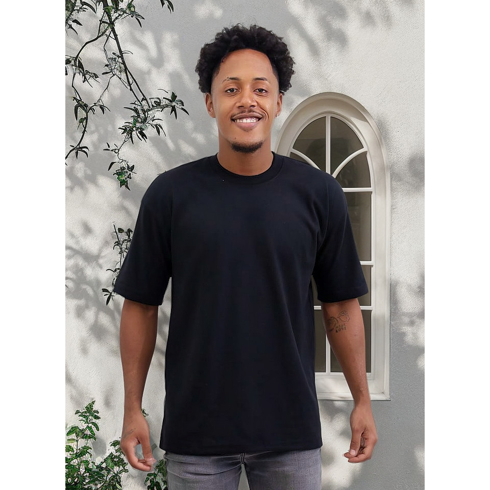 Camiseta Masculina Oversized Lisa Macia Fio Penteado 30.1