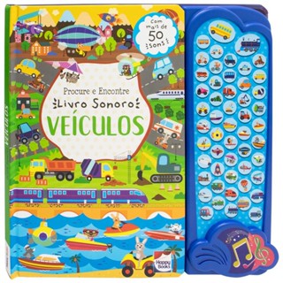 Livros Sonoro Infantil Procure Encontre Veiculos Happy Books em Oferta na Shopee