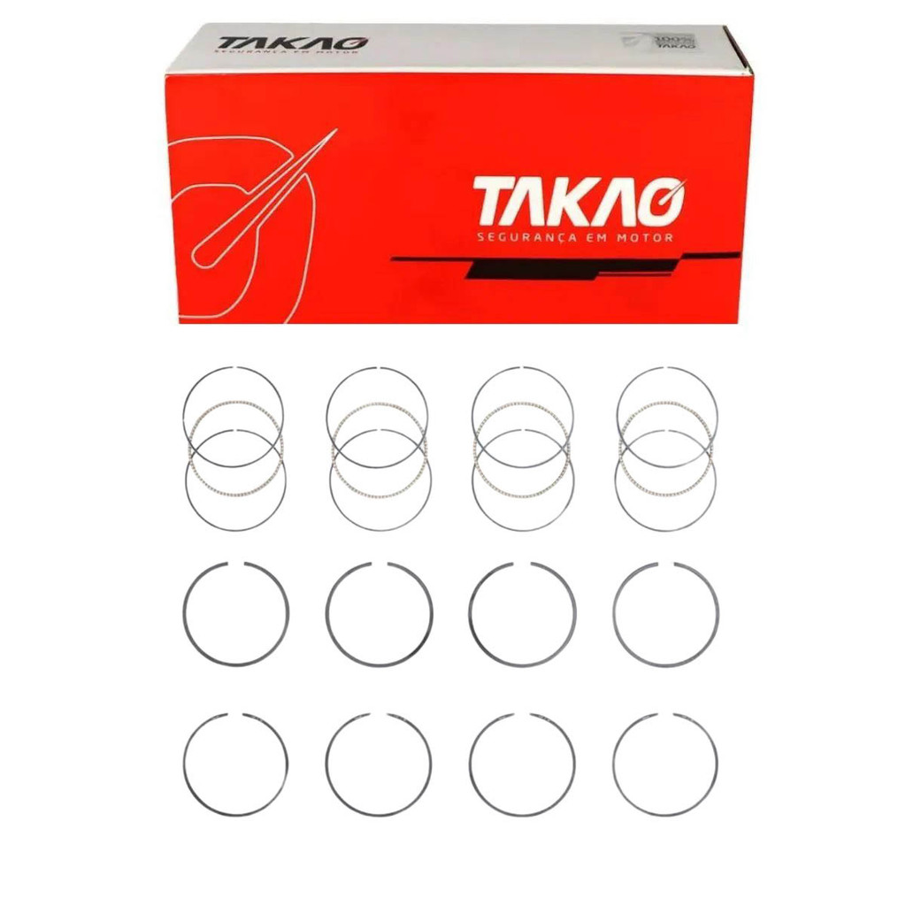 Anel Para Pistão 100 (Jg) Zafira 2.0 8V 2004 A 2011 / Vectra 2.0 8V 2004 A 2011 / Astra 2.0 8V 2004 A 2011 - Asgm20E100