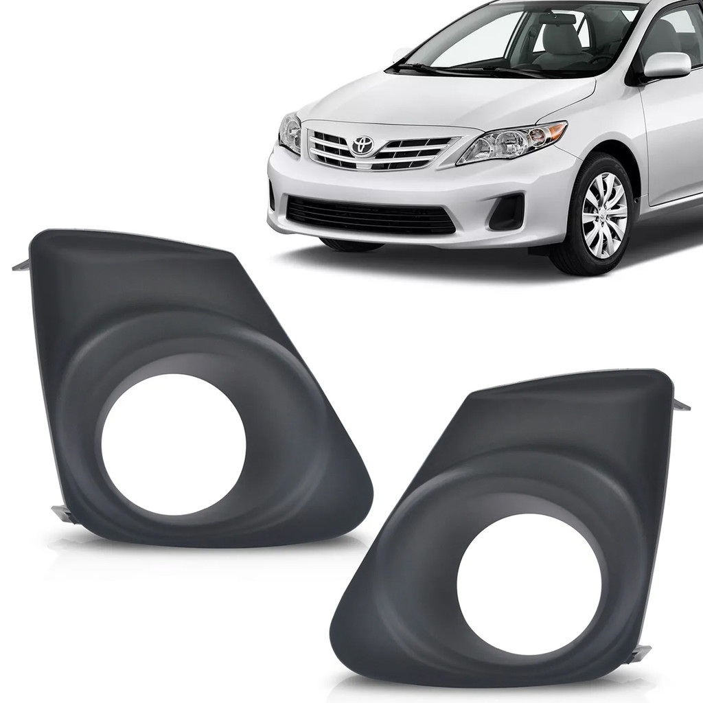 Moldura Grade Farol De Milha Neblina Auxiliar Toyota Corolla 2012 2013 2014