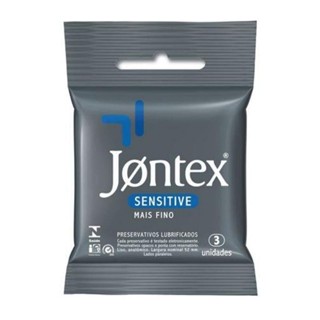 Preservativo Jontex Sensitive c/3un em Oferta na Shopee