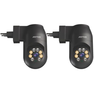 Kit 2 Câmera Tomada Wi-fi facilidade na instalação - Ambiente interno App Yoosee Preta em Oferta na Shopee