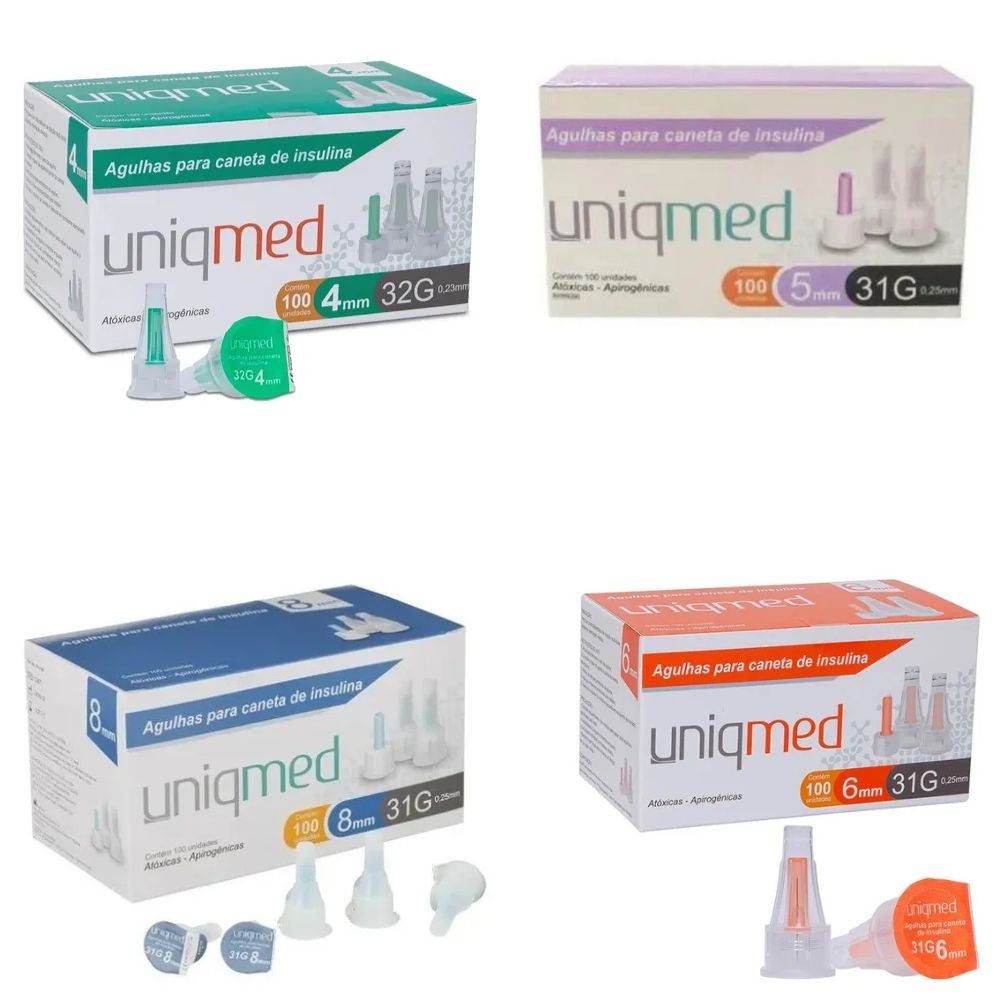 Agulha Para Caneta Caixa c/100un Uniqmed em Oferta na Shopee