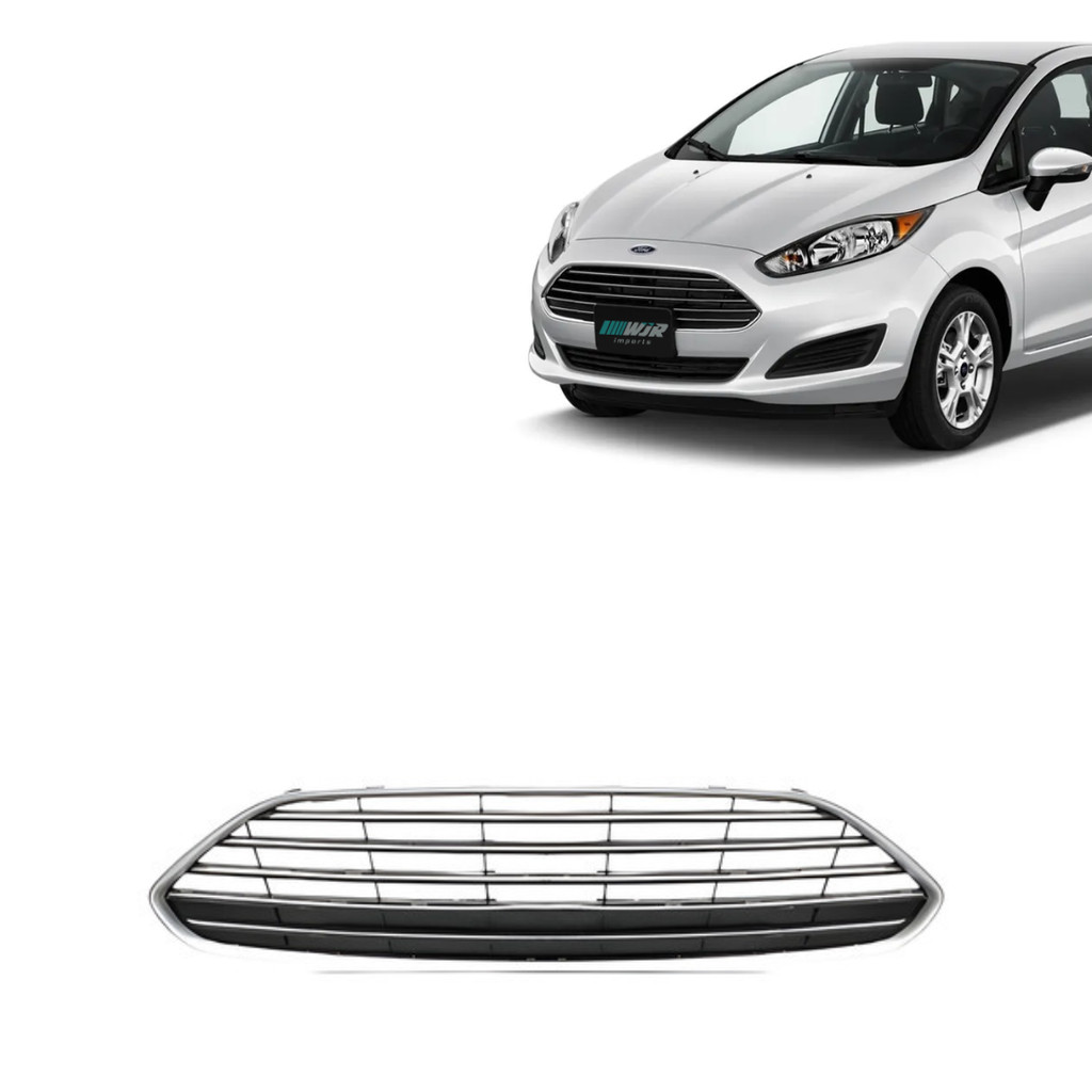 Grade Dianteira New Fiesta 2014 2015 2016 Friso Cinza