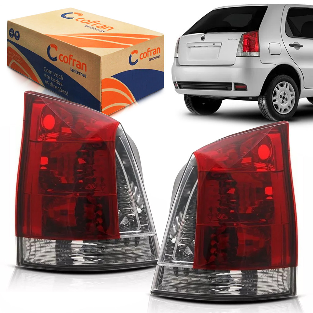 Par Lanterna Traseira Fumê Palio G3 Fire Economy 2011 2012 2013 2014 2015 2016 2017 em Oferta na Shopee