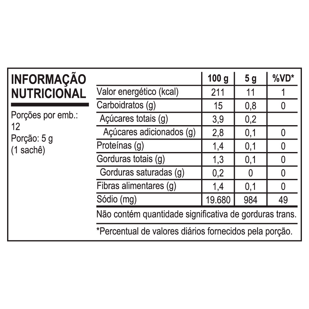 Detalhes do Tempero em pó SAZÓN® para Salada 60G