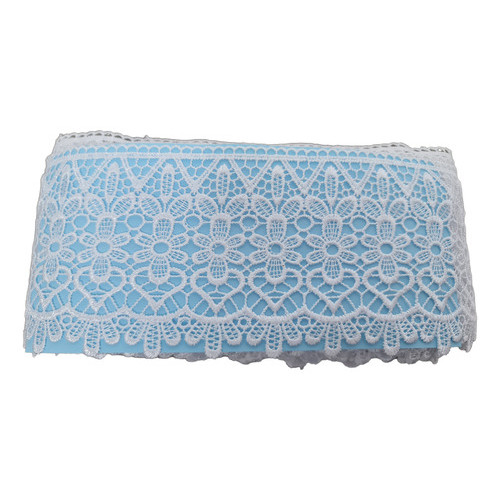 Renda De Guipír Branca de Luxo Tecido Larga 10cm - 13,7 Metros Rgp2 em Oferta na Shopee